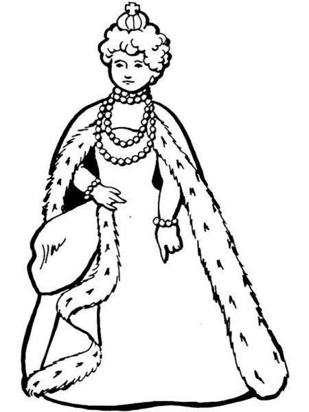 Королева Елизавета 2 раскраска