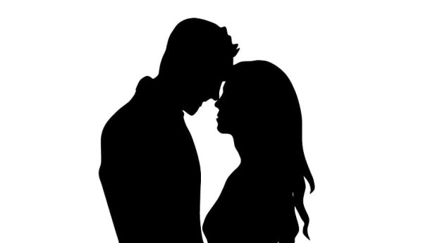 Силуэты влюбленных