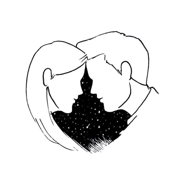 Влюбленные эскиз