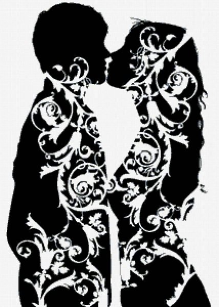 Трафарет влюбленных