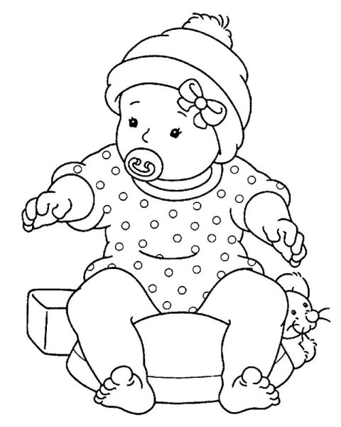 Раскраска кукла