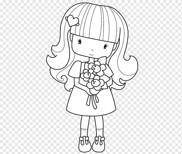 Красивые куклы раскраски