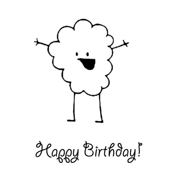 Поздравления черно белые