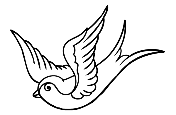 Птичка рисунок