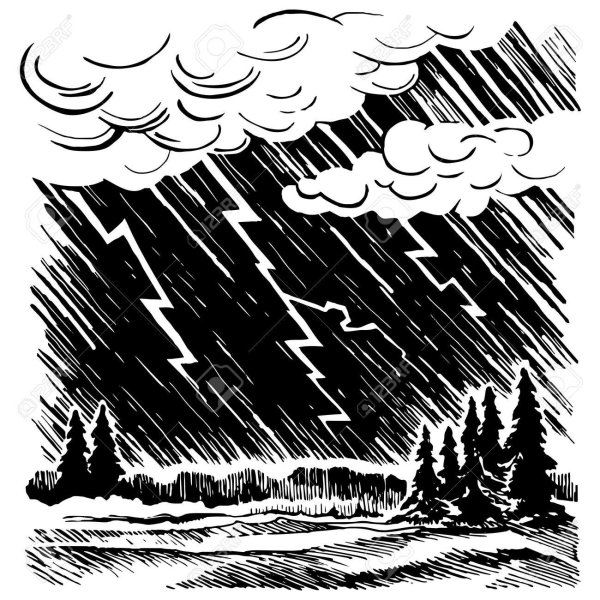 Гроза карандашом