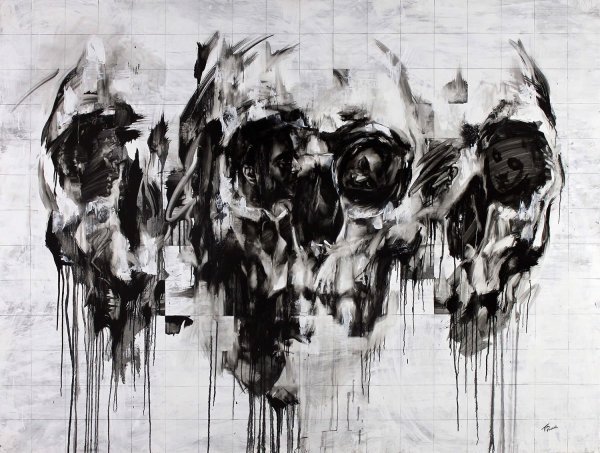 Современные черно белые картины