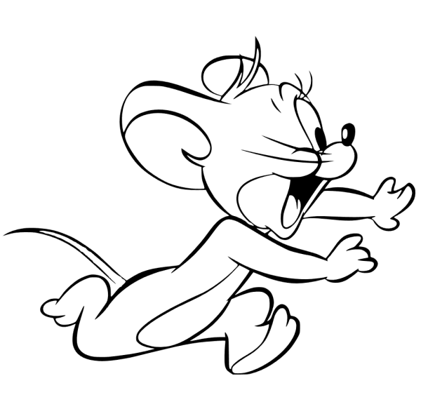 Мышонок Джерри раскраска