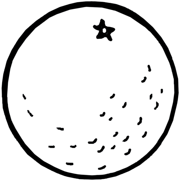 Мандарин раскраска