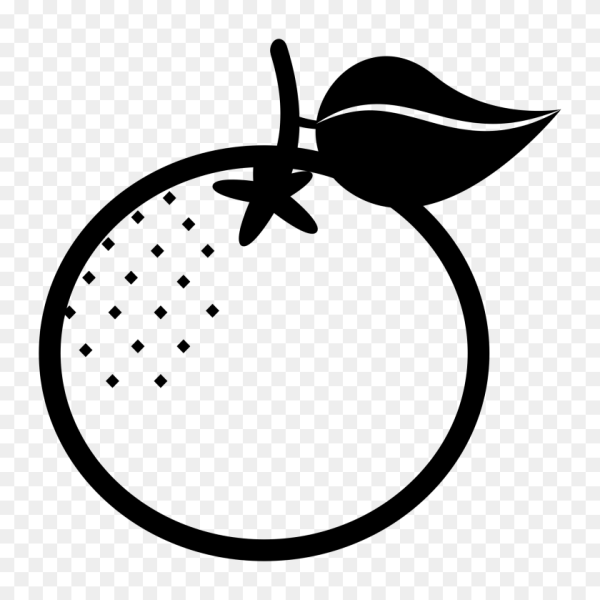 Раскраска фрукты апельсин