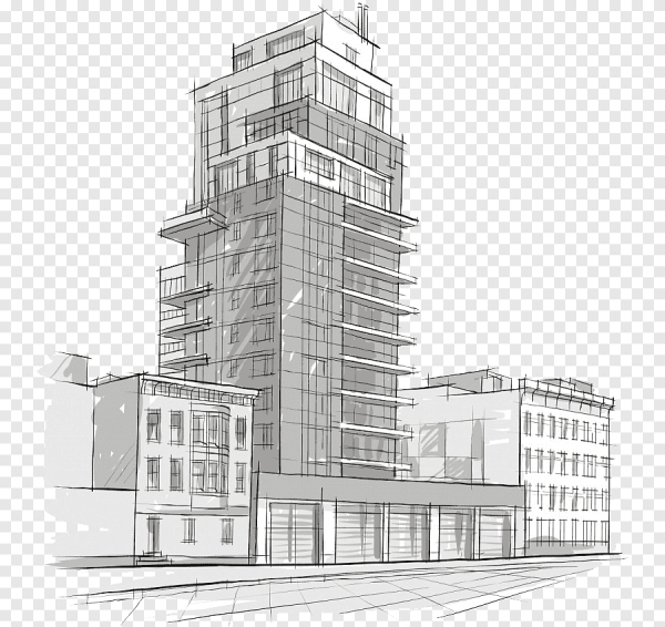 Скетчи зданий