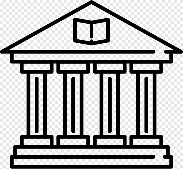 Значок библиотека здание