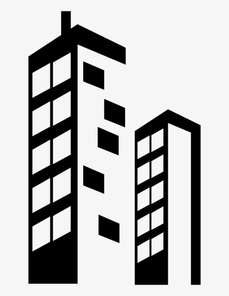 Силуэты многоэтажных домов