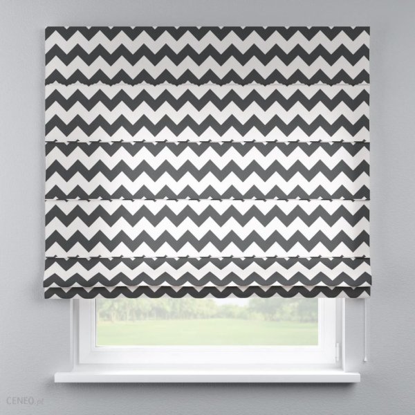 Римская штора зигзаг