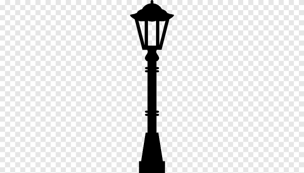 Силуэт фонарного столба