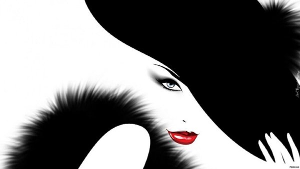 Силуэт лица девушки