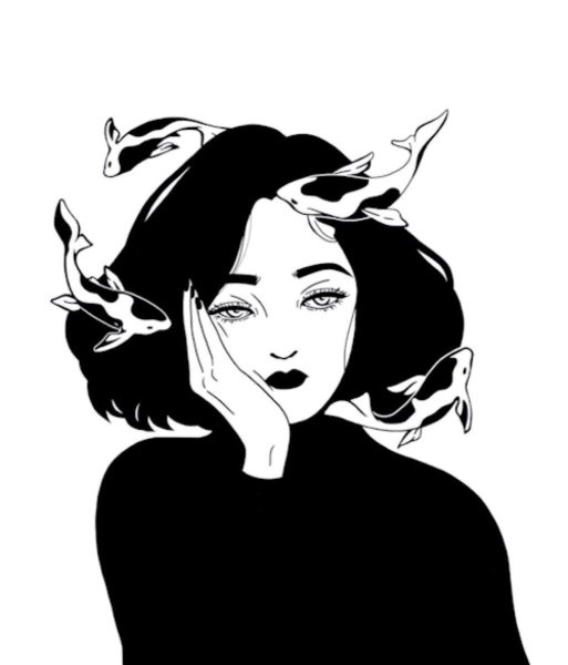 Девушка рисунок