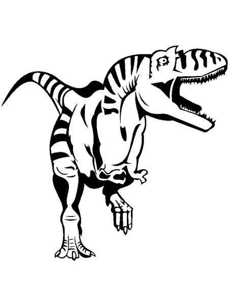 Тираннозавр рекс контур