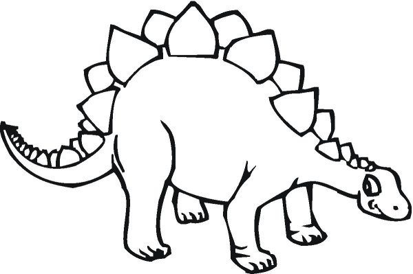 Динозавр контур