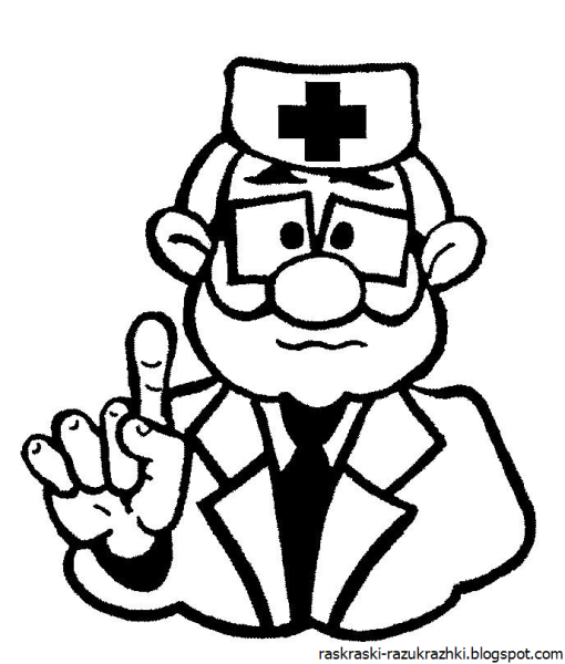 Раскраска медсестра