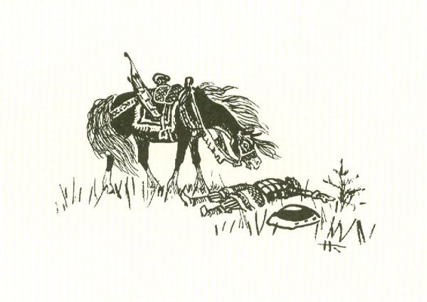 Чёрно белые иллюстрации к Руслан и Людмила