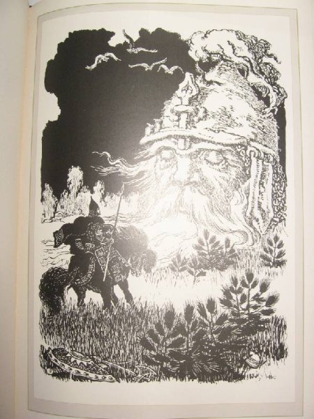 Чёрно белые иллюстрации к Руслан и Людмила