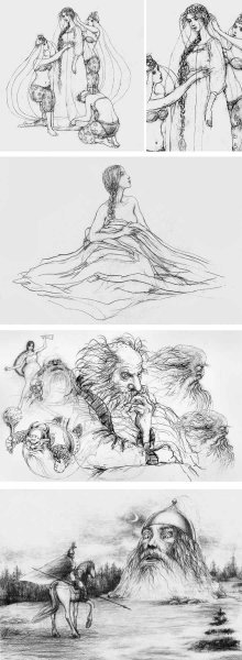 Принц и принцесса на коне