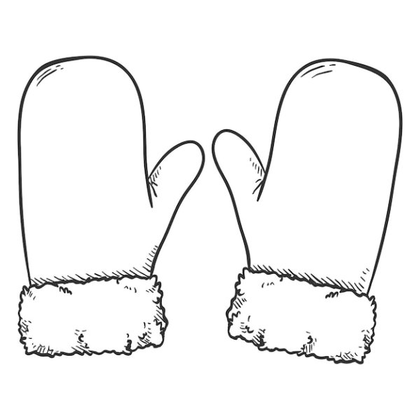 Рисование рукавичка