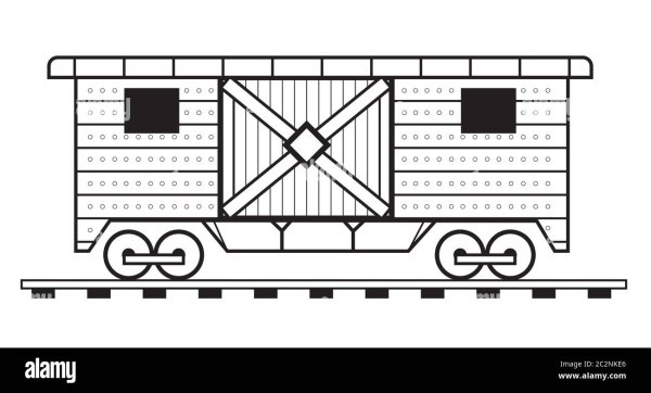 Товарный вагон для раскрашивания