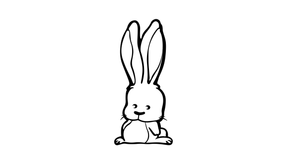 Зайчик рисунок