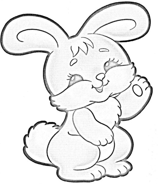 Зайчик эскиз легкий