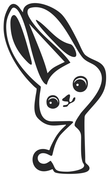 Заяц раскраска для детей