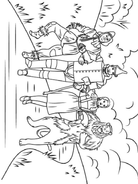 Волшебник изумрудного города раскраска дровосек
