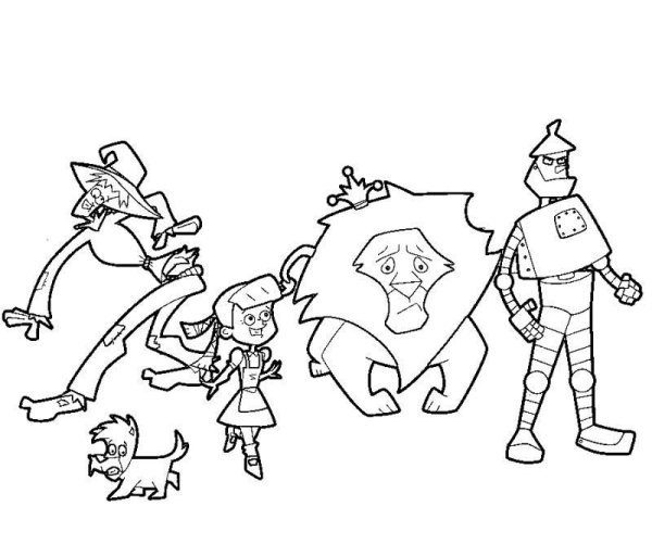 Волшебник изумрудного города раскраска дровосек