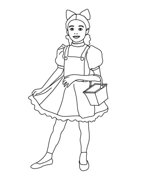 Волшебник изумрудного города раскраска Элли и Тотошка