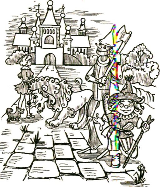 Волшебник изумрудного города картинки для раскрашивания