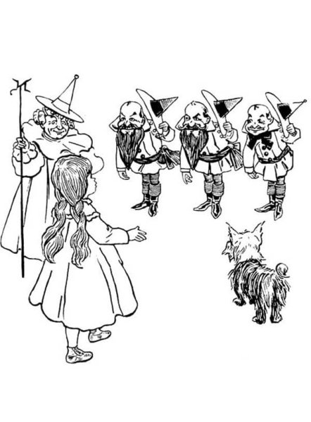 Гудвин волшебник изумрудного города раскраска