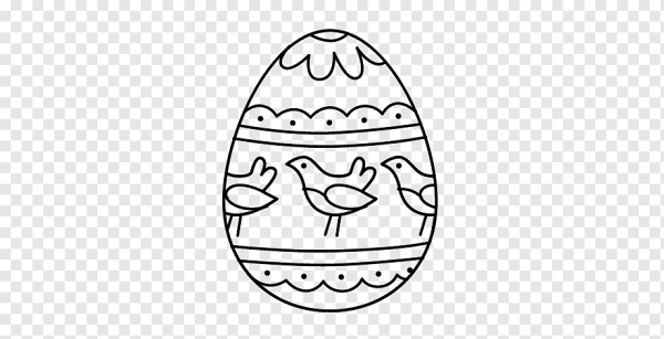 Яичко пасхальное контур