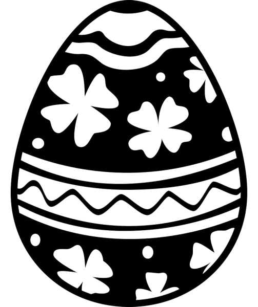 Пасхальное яйцо силуэт