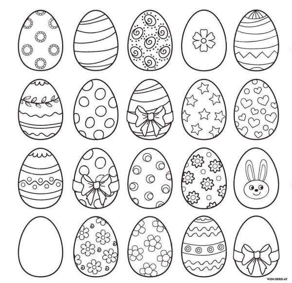 Яйцо раскраска