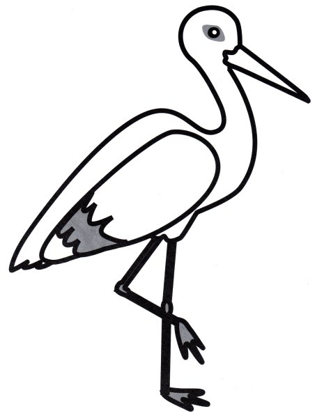 Аист рисунок