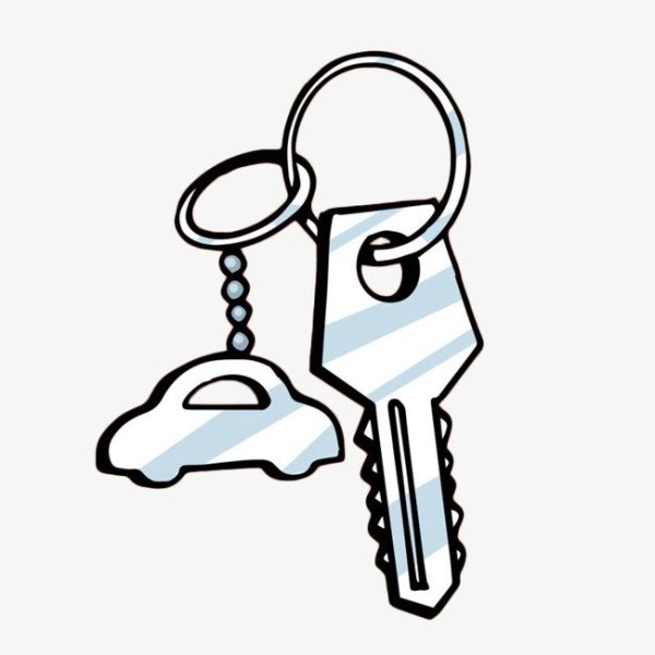 Раскраска ключи от машины