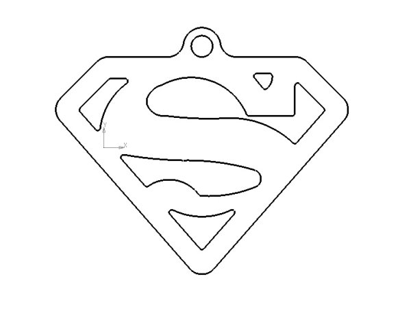 Трафарет для брелка