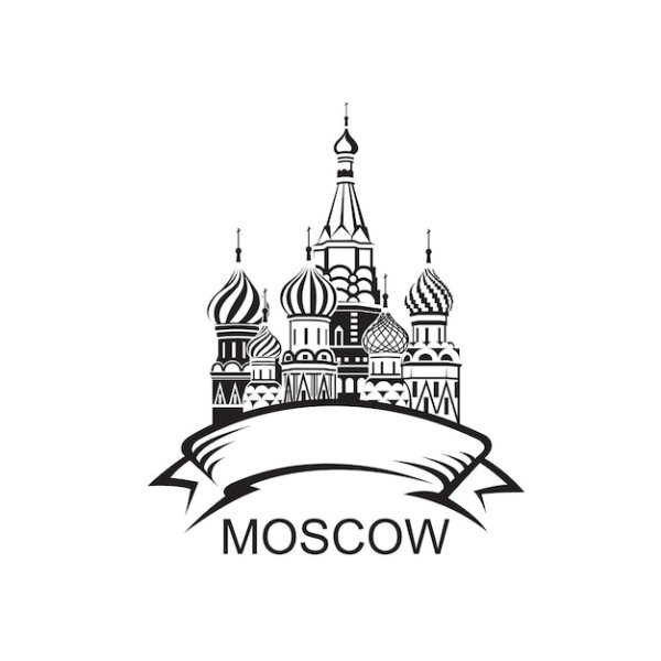 Символы Москвы вектор