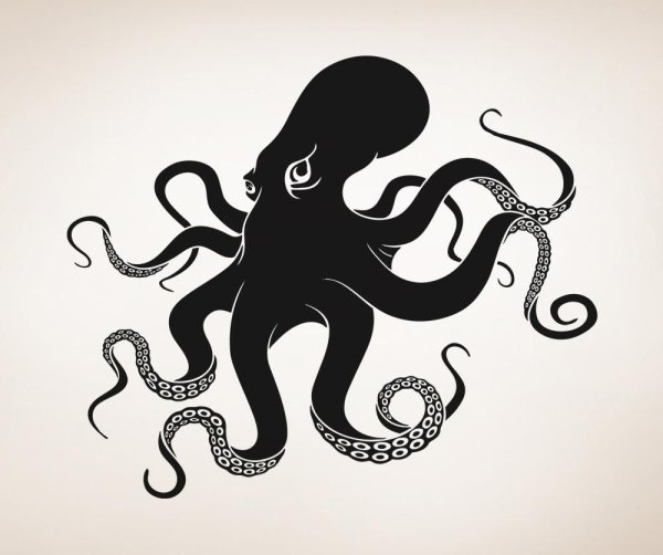 Осьминог стилизация