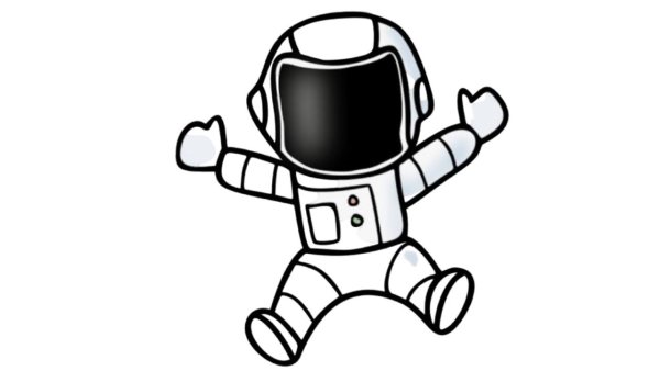 Космонавт рисунок
