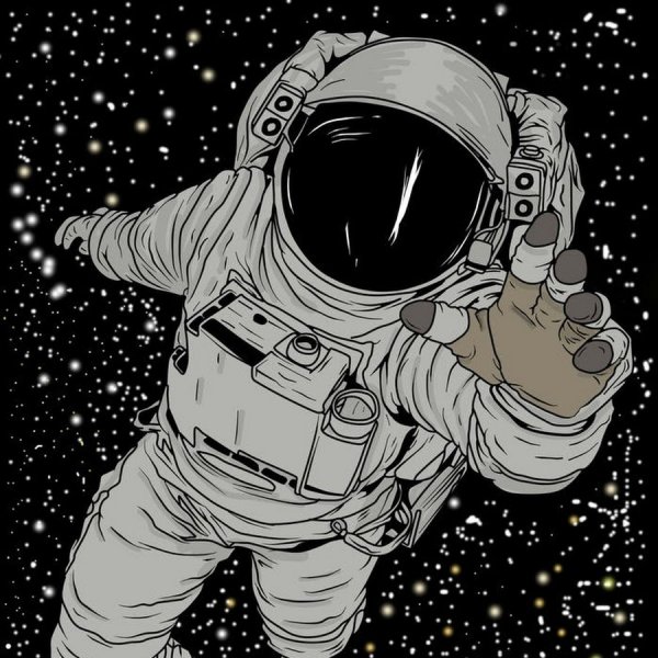 Космонавт рисунок