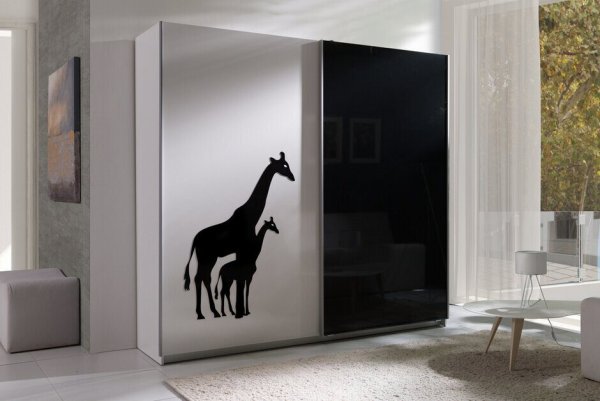 Черно белый шифоньер