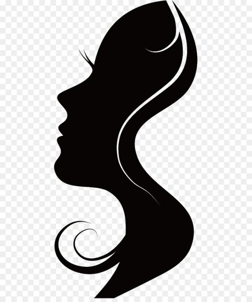 Силуэт женского лица