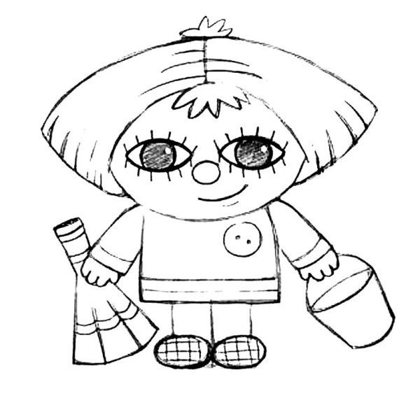 Домовенок Кузька раскраска