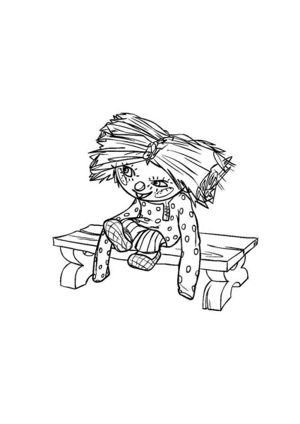 Расскраска домовёнок Кузя